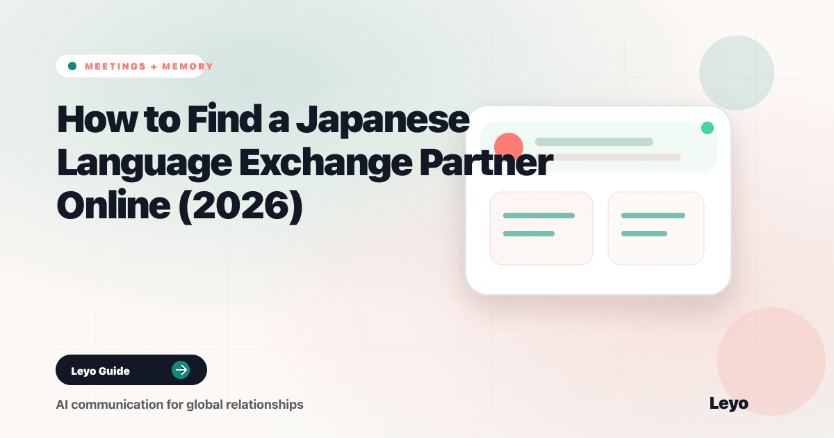 How to Find a Japanese Language Exchange Partner Online (2026)